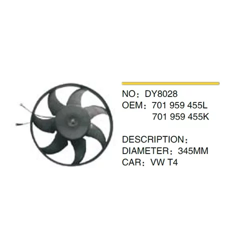 Fan Pervane Dy8028 T4 (345Mm) (701959455L)