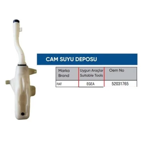 Fiat Egea 52031765 Cam Yıkama Su Deposu 52031765 Egea (Da